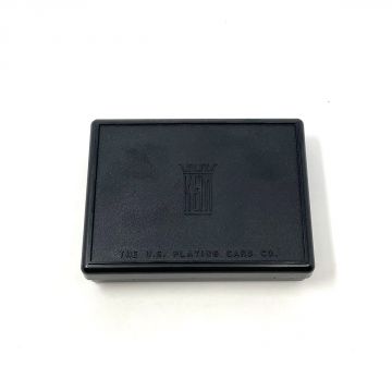 Kem Double Deck Bridge-size Black Plastic Card Box